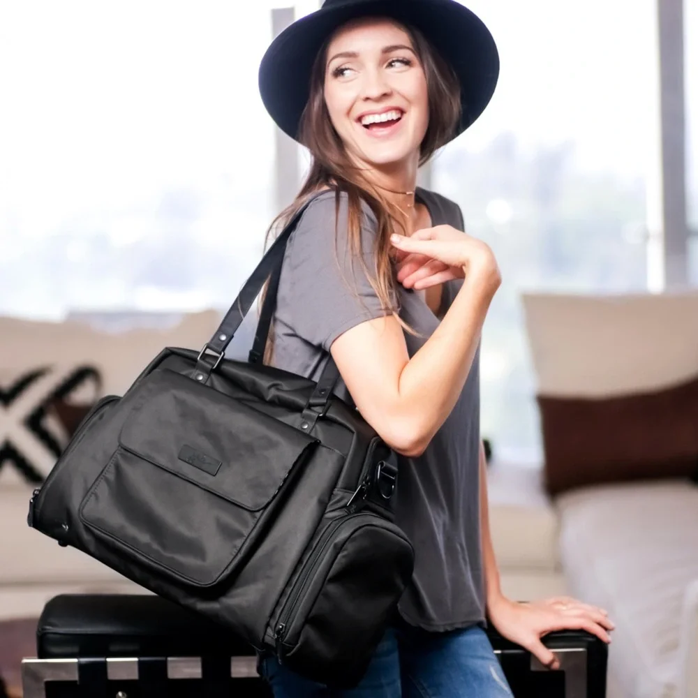 Jujube Be‎ Pumped Black Insulated Breast Pump Diaper Bag